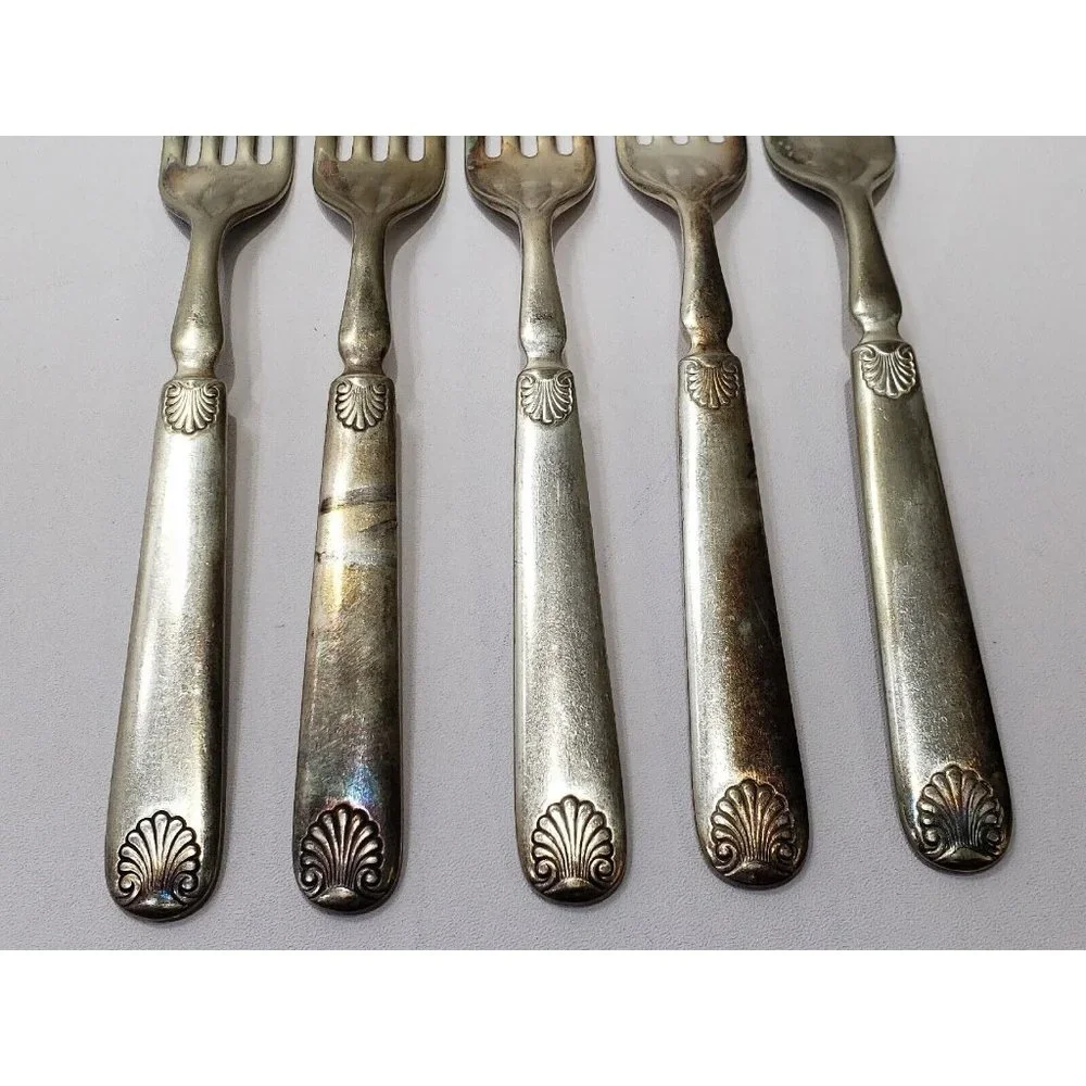 Rogers Bros No. 12 Waterbury? Silverware Flatware Set Of 10 Pieces 5 Of Each